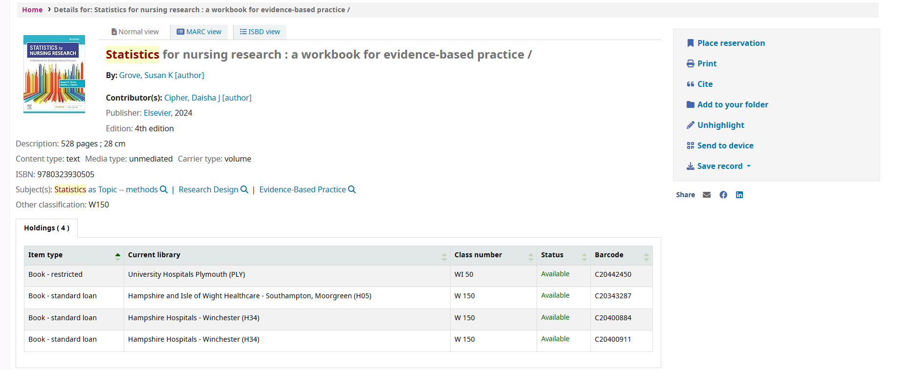 Picture of a record detail