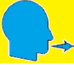 a picture of a person exhaling