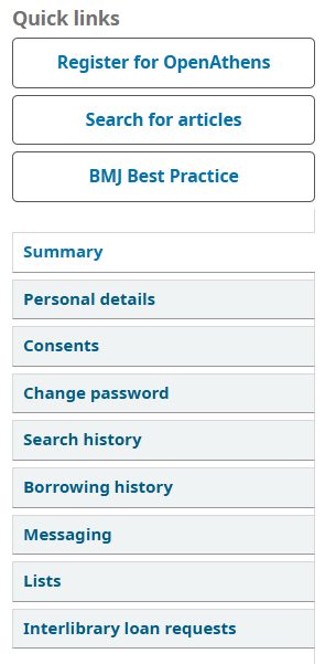Options in a user's record