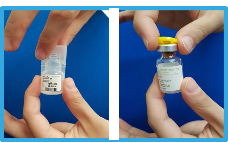 Open Hydrocortisone and Water for injection