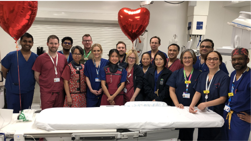 Cath lab team