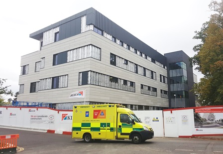 The outside of the new emergancy assessment centre at Wexham Park Hospital