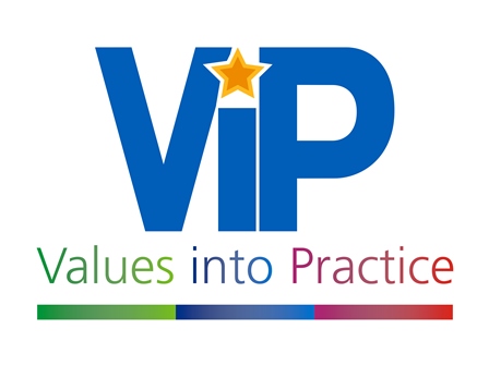 Values into practice logo