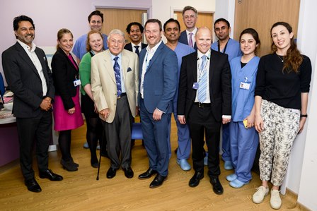 Former consultant plastic surgeon Magdy Saad and a group from the plastic surgery department