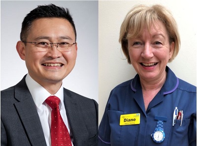 Medical Director Tim Ho and Head of Nursing for Critical Care Di Dodsworth have been made MBEs in the New Year Honours